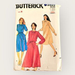 Vintage Butterick Sewing Pattern 3929 Misses Dress Belt Transfer Size 10-14